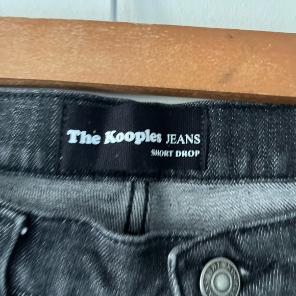 The Kooples Jean Short Drop Acid Wash Splattered Skull Embellishment Mens Jeans - Picture 14 of 16